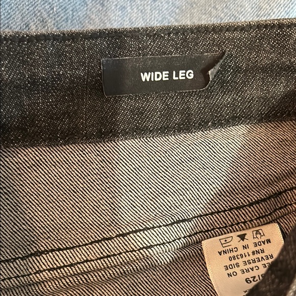 Judy Blue Black Wide Leg Button Fly Hi Waist Jeans Women’s Size 9/29 NWOT - Picture 12 of 14